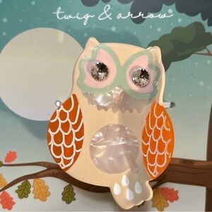 Twig & Arrow Owl Hair Clip NWT